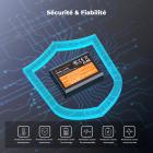 Pack de 3 batteries K&F Concept LP-E10 et chargeur LCD amélioré pour appareils photo Canon Rebel T7, EOS Rebel T7 T6 T5 T100, Kiss X50 X70 X80 X90, EOS 1100D 1200D 1300D 1500D 2000D