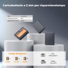 K&F Concept LP-E10, confezione da 3 batterie e caricabatteria LCD aggiornato per Canon Rebel T7, EOS Rebel T7 T6 T5 T100, Kiss X50 X70 X80 X90, EOS 1100D 1200D 1300D 1500D 2000D.