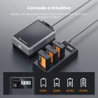 K&F Concept LP-E10, confezione da 3 batterie e caricabatteria LCD aggiornato per Canon Rebel T7, EOS Rebel T7 T6 T5 T100, Kiss X50 X70 X80 X90, EOS 1100D 1200D 1300D 1500D 2000D.