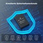 K&F Concept Canon LP-E12 Kamera-Akku 1100mAh, Dreifach-Power, Dreifach-Slot LCD-Ladegerät-Kit, Kompatibel mit Canon EOS M, M2, M10, M50, M50 Mark II, M1 M100, M200, PowerShot SX70 HS, Rebel SL1