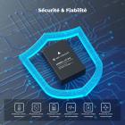 Pack de 3 batteries K&F Concept LP-E12 et chargeur LCD EOS M50 amélioré pour appareils photo Canon M50, M50 Mark II, M, M2, M10, M100, M200, Rebel S1 et PowerShot SX70 HS