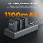 K&F Concept Batteria LP-E12 (confezione da 3) e caricabatteria LCD aggiornato per EOS M50 per fotocamere Canon M50, M50 Mark II, M, M2, M10, M100, M200, Rebel S1, PowerShot SX70 HS