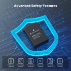 K&F Concept LP-E12 batteri 3-pakning og oppgradert LCD EOS M50 batterilader for Canon M50, M50 Mark II, M, M2, M10, M100, M200, Rebel S1, PowerShot SX70 HS kameraer