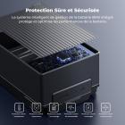 Batterie K&F CONCEPT à monture V, 99 Wh (6 700 mAh), charge rapide USB-C PD 100 W, double connectique D-TAP/A/USB-C/DC/écran TFT/lampe d'urgence pour appareil photo, caméscope, moniteur, éclairage vidéo