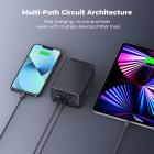 K&F CONCEPT V-Mount-batteri, 99Wh 6700mAh V-Mount-batteri med PD 100W USB-C hurtigopladning, med dobbelt D-TAP/A/USB-C/DC/TFT-display/nødlys til kamera, videokamera, skærm, videolampe