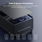 K&F CONCEPT V-Mount-batteri, 99Wh 6700mAh V-Mount-batteri med PD 100W USB-C hurtigopladning, med dobbelt D-TAP/A/USB-C/DC/TFT-display/nødlys til kamera, videokamera, skærm, videolampe