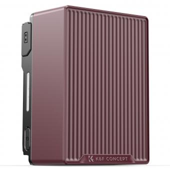 K&F CONCEPT V-Mount-batteri, 99Wh 6700mAh V-Mount-batteri med PD 100W USB-C hurtigopladning, med dobbelt D-TAP/A/USB-C/DC/TFT-display/nødlys til kamera, videokamera, skærm, videolampe