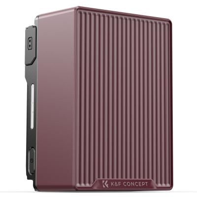 K&F CONCEPT V-Mount-batteri, 99Wh 6700mAh V-Mount-batteri med PD 100W USB-C hurtigopladning, med dobbelt D-TAP/A/USB-C/DC/TFT-display/nødlys til kamera, videokamera, skærm, videolampe