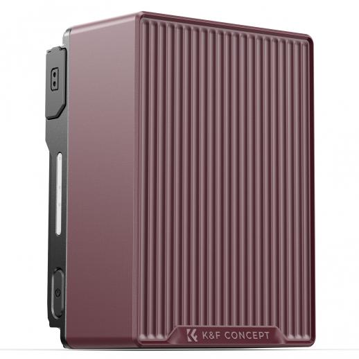 K&F CONCEPT V-Mount-batteri, 99Wh 6700mAh V-Mount-batteri med PD 100W USB-C hurtigopladning, med dobbelt D-TAP/A/USB-C/DC/TFT-display/nødlys til kamera, videokamera, skærm, videolampe