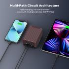 K&F CONCEPT V-Mount-batteri, 99Wh 6700mAh V-Mount-batteri med PD 100W USB-C hurtigopladning, med dobbelt D-TAP/A/USB-C/DC/TFT-display/nødlys til kamera, videokamera, skærm, videolampe