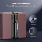 K&F CONCEPT V-Mount-batteri, 99Wh 6700mAh V-Mount-batteri med PD 100W USB-C hurtigopladning, med dobbelt D-TAP/A/USB-C/DC/TFT-display/nødlys til kamera, videokamera, skærm, videolampe