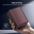 K&F CONCEPT V-Mount-batteri, 99Wh 6700mAh V-Mount-batteri med PD 100W USB-C hurtigopladning, med dobbelt D-TAP/A/USB-C/DC/TFT-display/nødlys til kamera, videokamera, skærm, videolampe