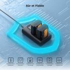 Batterie et chargeur K&F Concept 2600 mAh NP-FZ100, compatible avec les appareils photo A7iii, A7 III, A7iv, FX3, FX30, A6600, A7C, A6700, A7RIV, A7Siii, ZV-E1, ZV-E10ii, Alpha 9 II et A9S