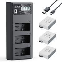 K&F Concept LP-E8 AKKU (3 pezzi) 1200mAh e caricatore LCD a 3 slot, Compatibile con Canon EOS Rebel T3i, T2i, T4i, T5i, EOS 600D, 550D, 650D, 700D, Kiss X5, Kiss X4, Kiss X6 K&F Concept LP-E8 AKKU (3 pezzi) 1200mAh e caricatore LCD a 3 slot, Compatibile con Canon EOS Rebel T3i, T2i, T4i, T5i, EOS 600D, 550D, 650D, 700D, Kiss X5, Kiss X4, Kiss X6
