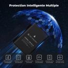 Kit de 3 Batteries EN-EL14 (1050 mAh)  + Chargeur LCD pour Nikon D3100, D3200, D3300, D3400, D3500, D5100, D5200, D5300, D5500, D5600, Coolpix P7000, P7100, P7700, P7800