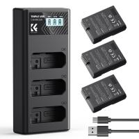 K&F Concept EN-EL14 (3 pezzi) 1050mAh e caricatore LCD a 3 slot, compatibile con NIKON D3100/D3200/D3300/D3400/D3500/D5100/D5200/D5300/D5500/D5600/DF/Coolpix p7000/p7100/p7700 /p7800/p7700/p7800 K&F Concept EN-EL14 (3 pezzi) 1050mAh e caricatore LCD a 3 slot, compatibile con NIKON D3100/D3200/D3300/D3400/D3500/D5100/D5200/D5300/D5500/D5600/DF/Coolpix p7000/p7100/p7700 /p7800/p7700/p7800