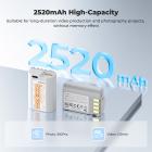 Batería DMW-BLK22 de 2520 mAh (paquete de 2), USB-C, 2,5 h de carga completa, compatible con Panasonic LUMIX S5, S5II, GH6, GH5, G5 II, S5 IIX, GH7, S9, G9 II, K&F CONCEPT