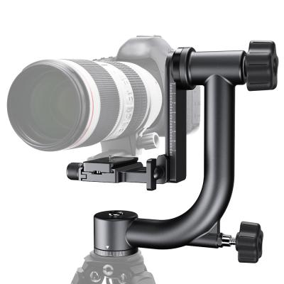 K&F Concept Testa Panoramica per Treppiede, 360 Gradi Gimbal Impugnatura Panoramica per Treppiedi con Piastra a Sgancio Rapido 1/4” e Livella a Bolla
