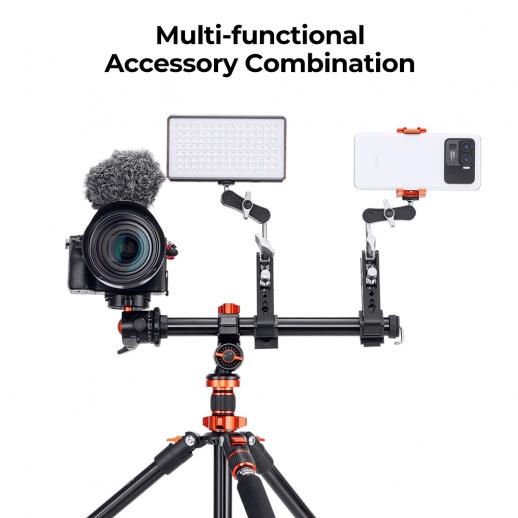 Stabilisateur de caméra vidéo portable en alliage d'aluminium stable,  compatible pour Gopro, Cannon, Nikon ou tout appareil photo reflex  numérique