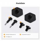 K&F Concept 2er Pack Flexibel Klebende Helmhalterung Kamerahalterung für GoPro Hero 13/12/11/, Klebepad Helmbefestigung für Insta360 X5 X4 X3, DJI Osmo Action 3/4/5 Pro, Action Kamera Zubehör