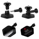 K&F Concept 2Pack Supporto Alessibile Adesivo per Casco per GoPro Hero 13/12/11/10/9/8/7 Black, DJI Osmo Action 3/4/5 Pro, Insta360 X5 X4 X3 Superfici Curve Piatte Adesive