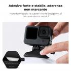 K&F Concept 2Pack Supporto Alessibile Adesivo per Casco per GoPro Hero 13/12/11/10/9/8/7 Black, DJI Osmo Action 3/4/5 Pro, Insta360 X5 X4 X3 Superfici Curve Piatte Adesive