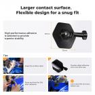 K&F Concept 2-pakning fleksibelt selvklebende hjelmfeste bruker ekte 3M for GoPro Hero 13/12/11/10/9/8 Max DJI Action 5 Pro 4 3 Insta360 X5 X4 X3 Ace Pro 2 sportskameratilbehør flate buede overflater