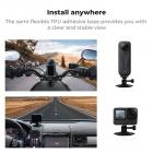 K&F Concept 2-pakning fleksibelt selvklebende hjelmfeste bruker ekte 3M for GoPro Hero 13/12/11/10/9/8 Max DJI Action 5 Pro 4 3 Insta360 X5 X4 X3 Ace Pro 2 sportskameratilbehør flate buede overflater