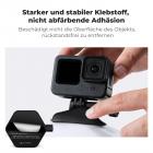 K&F Concept 3er Pack Flexibel Klebende Helmhalterung für Insta360 X5 X4 X3, Klebepad Helmbefestigung für GoPro Hero 13/12/11, DJI Osmo Action 3/4/5 Pro, Flache Gekrümmte Oberflächen Klebehalterung