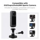 K&F Concept 3-pakning fleksibelt selvklebende hjelmfeste bruker ekte 3M for GoPro Hero 13/12/11/10/9/8 Max DJI Action 5 Pro 4 3 Insta360 X5 X4 X3 Ace Pro 2 sportskameratilbehør flate buede overflater