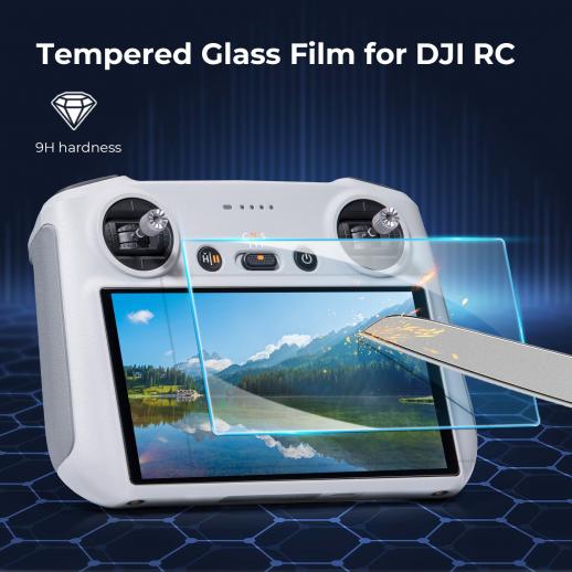 DJI MINI 3 PRO Film trempé haute définition dédié Écran anti-déflagrant Film  de protection pour télécommande (2 pièces) - K&F Concept