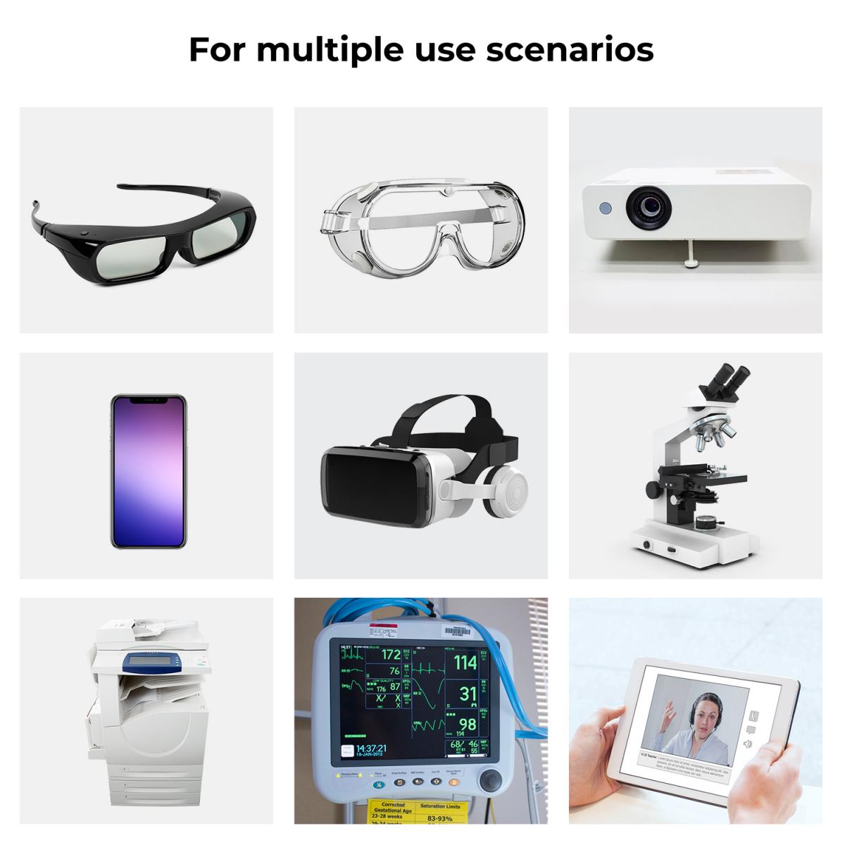 Polarize Film 300*200mmX2, film kazıyıcılı, dört torba kuru ve ıslak bez alkol torbası, ambalajlı