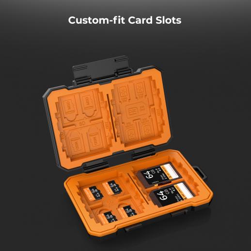 Bleu Étui étanche pour cartes Micro SD, 12 emplacements, support pour  cartes Micro SD, mousse souple, boîte d