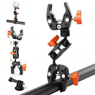 K&F Concept Super Clamp with Dual Ballhead Magic Arm