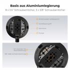 K&F Concept 4.5 Zoll Saugnapfhalterung mit Doppelkugelkopf Magic Arm, Saugnapf Kamerahalterung 3/8 Zoll-auf-1/4 Zoll Adapterschraube Handyklemme MS45 Gopro-Adapterzubehör