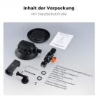 K&F Concept 4.5 Zoll Saugnapfhalterung mit Doppelkugelkopf Magic Arm, Saugnapf Kamerahalterung 3/8 Zoll-auf-1/4 Zoll Adapterschraube Handyklemme MS45 Gopro-Adapterzubehör
