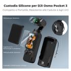 K&F Concept Cover in Silicone per DJI OSMO Pocket 3, Set con Custodia Protettiva, Pellicola per Lente, Pellicola per Schermo, Copertura Antiurto e Antipolvere, Accessori