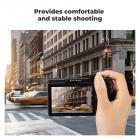 Aluminium blitssko tommelgrep for Ricoh GR II, GR III, GR IIIx, GR IIIx HDF med 2-pakning ultraklar herdet skjermbeskytter