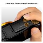 Aluminium blitssko tommelgrep for Ricoh GR II, GR III, GR IIIx, GR IIIx HDF med 2-pakning ultraklar herdet skjermbeskytter