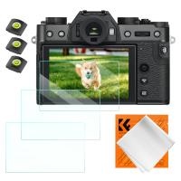 Screen Protector*3 + Hot Shoe Level*3 + Vacuum Cleaning Cloth*1 for Fujifilm X-T30, X-T30 II Cameras