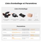 Tête à Crémaillère 3D en Aluminium pour Trépied avec Plateau Rapide | Charge Max 6 kg (13 lbs)