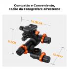 Testa a Cremagliera e Pignone in Alluminio 3D per Treppiede con Piastra a Sgancio Rapido | Carico Massimo 6 kg (13 lbs )