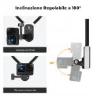 K&F Concept Supporto magnetico da collo per telecamera d'azione