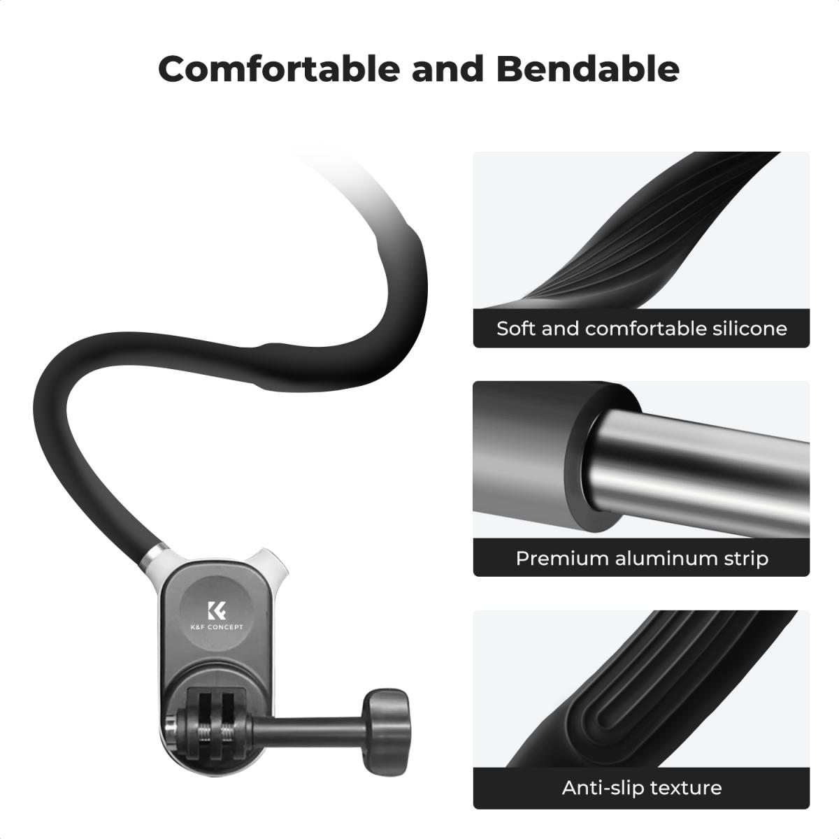 K&F Concept Aksiyon Kamerası için Manyetik Boyun Tutucu