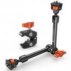 11-calowe ramię Magic Arm z super zaciskiem, zestaw zacisków Magic Arm ze śrubą z gwintem 1/4" i 3/8", przegubowe ramię cierne z mocowaniem zacisku Cold Shoe do monitora, oświetlenia LED, kamery internetowej, kamery sportowej
