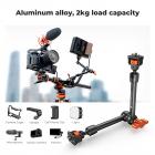 11-calowe ramię Magic Arm z super zaciskiem, zestaw zacisków Magic Arm ze śrubą z gwintem 1/4" i 3/8", przegubowe ramię cierne z mocowaniem zacisku Cold Shoe do monitora, oświetlenia LED, kamery internetowej, kamery sportowej