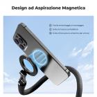 Supporto magnetico flessibile per cellulare, con guida magnetica, telecomando Bluetooth, cordino per cellulare, adattatore GoPro, MS35