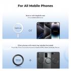 Fleksibel magnetisk mobiltelefonholder, med magnetisk guide, Bluetooth-fjernkontroll, mobiltelefonholder, GoPro-adapter, MS35