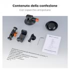 K&F Concept 3“ Supporto Fotocamera a Ventosa con Braccio Magico a Testa Sferica, Supporto a Ventosa dell'Auto con Fori per ARRI 1/4" 3/8" Compatibile con GoPro, Insta360 X5, Action 5 Pro, Telefono