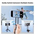 K&F Concept Manyetik Telefon Tripod Standı iPhone için, 22.5N Güçlü Manyetik Mini Tripod Alüminyum Alaşımlı Cep Selfie Çubuğu, iPhone 16 15 14 13 12 Serisi için Mag Güvenli Telefon Tutucu.